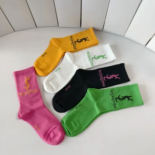 Replica Yves Saint Laurent YSL Socks #1396458 $29.00 USD for Wholesale