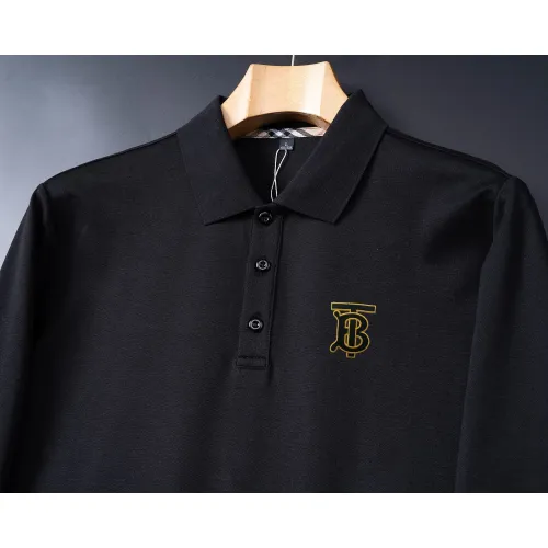 Replica Burberry T-Shirts Long Sleeved For Men #1396498 $52.00 USD for Wholesale