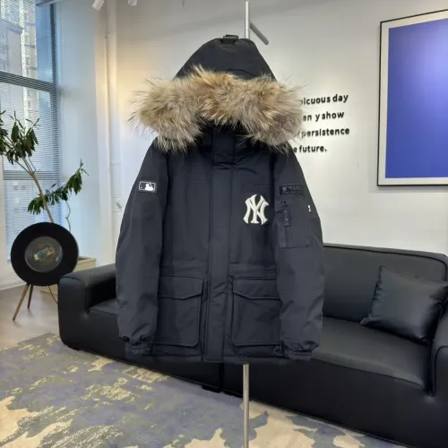 New York Yankees Down Feather Coat Long Sleeved For Unisex #1398842