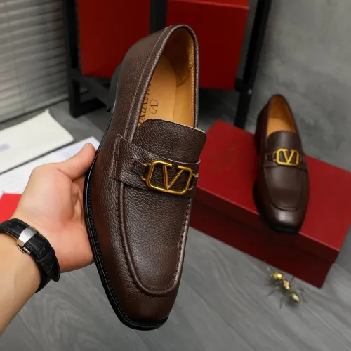 Replica Valentino Leather Shoes For Men #1399059 $85.00 USD for Wholesale