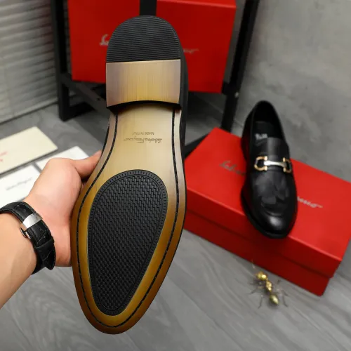 Replica Salvatore Ferragamo Leather Shoes For Men #1399115 $82.00 USD for Wholesale