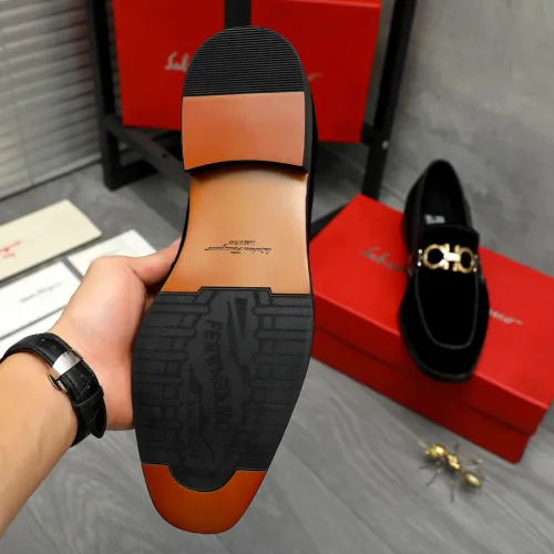 Replica Salvatore Ferragamo Leather Shoes For Men #1399136 $80.00 USD for Wholesale