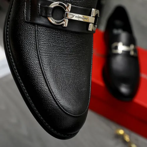 Replica Salvatore Ferragamo Leather Shoes For Men #1399143 $82.00 USD for Wholesale