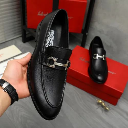 Replica Salvatore Ferragamo Leather Shoes For Men #1399144 $82.00 USD for Wholesale