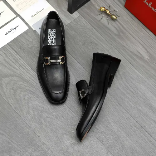 Replica Salvatore Ferragamo Leather Shoes For Men #1399146 $82.00 USD for Wholesale