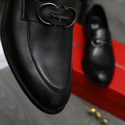 Replica Salvatore Ferragamo Leather Shoes For Men #1399149 $82.00 USD for Wholesale