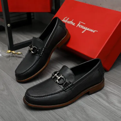 Salvatore Ferragamo Leather Shoes For Men #1399157, $125.00 USD, [ITEM#1399157], Salvatore Ferragamo Leather Shoes