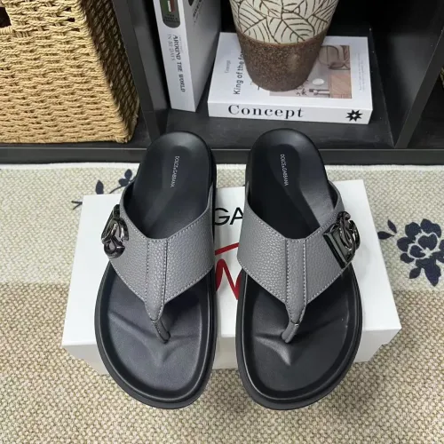 Replica Dolce & Gabbana D&G Slippers For Men #1399457 $60.00 USD for Wholesale