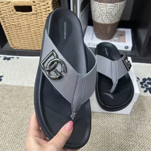 Replica Dolce & Gabbana D&G Slippers For Men #1399457 $60.00 USD for Wholesale
