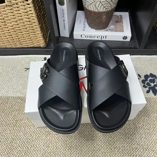 Replica Dolce & Gabbana D&G Slippers For Men #1399476 $60.00 USD for Wholesale
