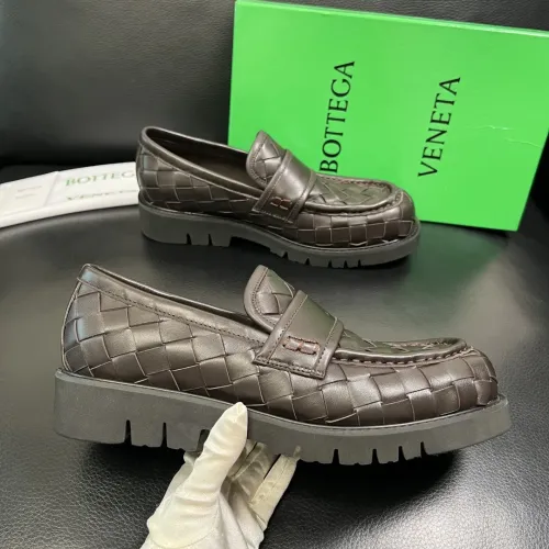 Replica Bottega Veneta BV Leather Shoes For Women #1399618 $135.00 USD for Wholesale