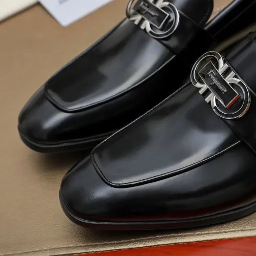 Replica Salvatore Ferragamo Leather Shoes For Men #1399796 $108.00 USD for Wholesale