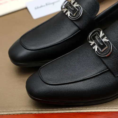 Replica Salvatore Ferragamo Leather Shoes For Men #1399797 $108.00 USD for Wholesale