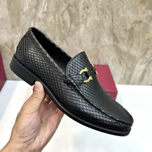 Replica Salvatore Ferragamo Leather Shoes For Men #1399991 $105.00 USD for Wholesale