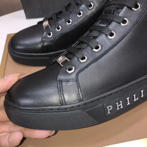 Replica Philipp Plein PP High Tops Shoes For Men #1400013 $88.00 USD for Wholesale