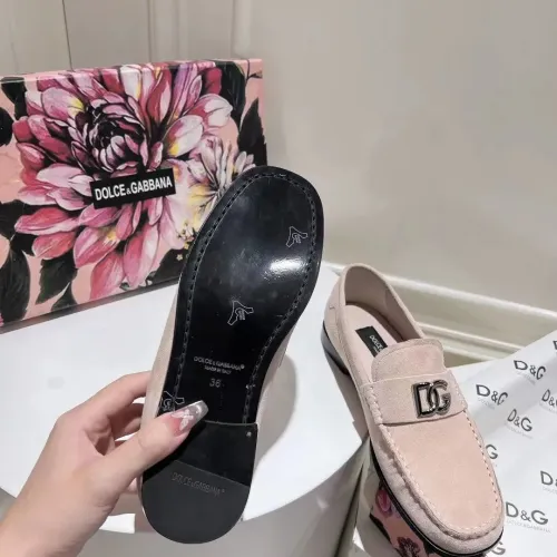 Replica Dolce & Gabbana D&G Leather Shoes For Women #1400752 $118.00 USD for Wholesale