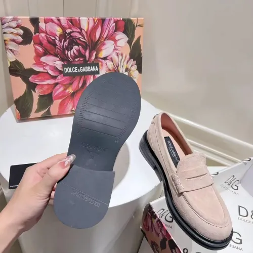 Replica Dolce & Gabbana D&G Leather Shoes For Women #1400756 $122.00 USD for Wholesale