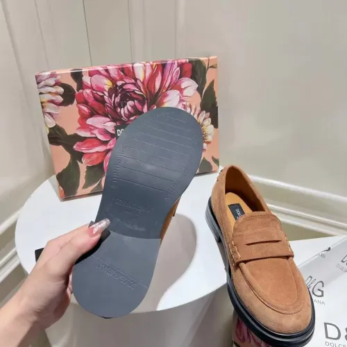 Replica Dolce & Gabbana D&G Leather Shoes For Women #1400757 $122.00 USD for Wholesale