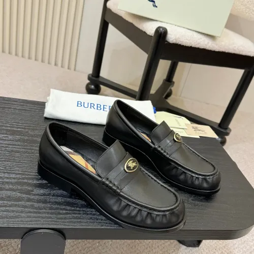 Replica Burberry Leather Shoes For Women #1400777 $112.00 USD for Wholesale