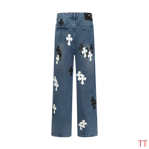 Replica Chrome Hearts Jeans For Men #1404165 $60.00 USD for Wholesale