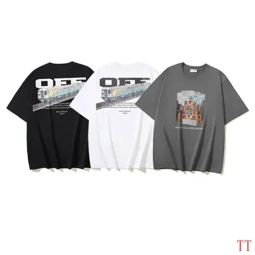 Replica Off-White T-Shirts Short Sleeved For Unisex #1404506 $32.00 USD for Wholesale