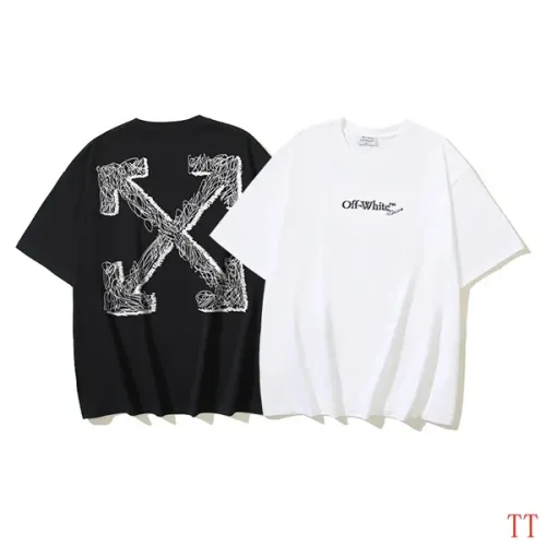 Replica Off-White T-Shirts Short Sleeved For Unisex #1404527 $29.00 USD for Wholesale