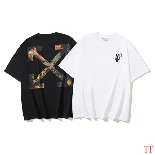 Replica Off-White T-Shirts Short Sleeved For Unisex #1404543 $29.00 USD for Wholesale