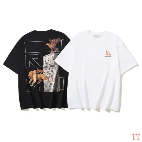 Replica Off-White T-Shirts Short Sleeved For Unisex #1404545 $29.00 USD for Wholesale
