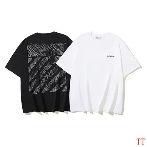 Replica Off-White T-Shirts Short Sleeved For Unisex #1404552 $29.00 USD for Wholesale