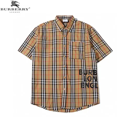 Burberry Shirts Short Sleeved For Men #1404825