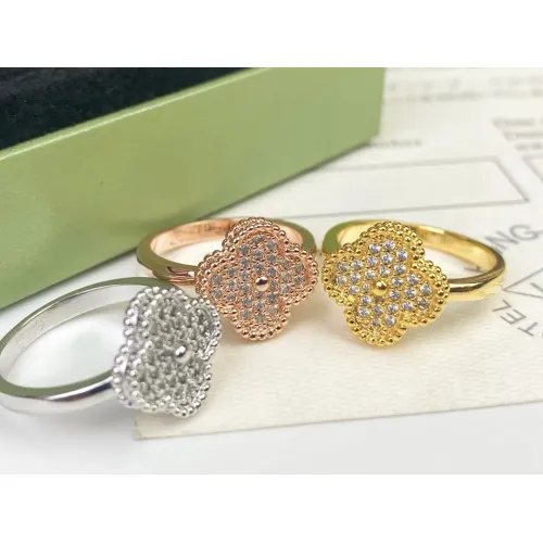 Replica Van Cleef & Arpels Rings In Rose Gold For Women #1406728 $23.00 USD for Wholesale