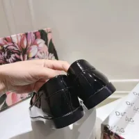 $118.00 USD Dolce & Gabbana D&G Leather Shoes For Women #1400755