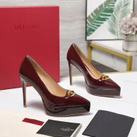 $125.00 USD Valentino High-Heeled Shoes For Women #1401129