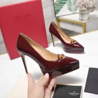 $125.00 USD Valentino High-Heeled Shoes For Women #1401129
