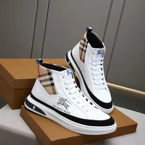 Replica Burberry High Tops Shoes For Men #1408221 $85.00 USD for Wholesale