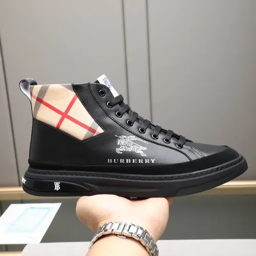 Replica Burberry High Tops Shoes For Men #1408224 $85.00 USD for Wholesale