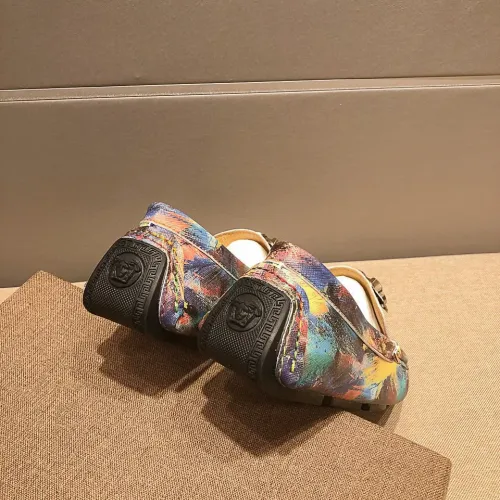Replica Versace Leather Shoes For Men #1408363 $76.00 USD for Wholesale