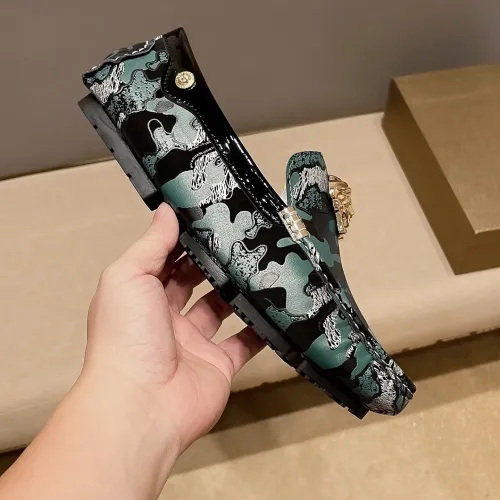 Replica Versace Leather Shoes For Men #1408365 $76.00 USD for Wholesale