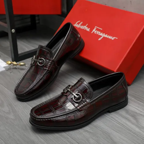 Salvatore Ferragamo Leather Shoes For Men #1408685