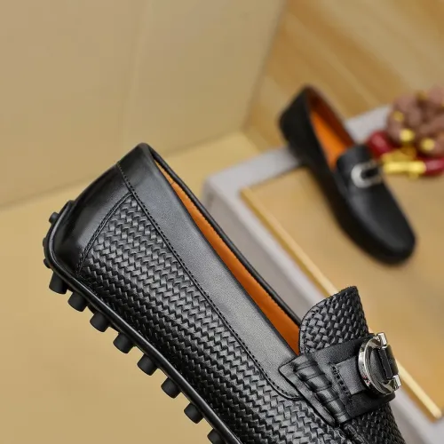 Replica Salvatore Ferragamo Leather Shoes For Men #1408692 $72.00 USD for Wholesale