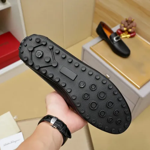 Replica Salvatore Ferragamo Leather Shoes For Men #1408692 $72.00 USD for Wholesale