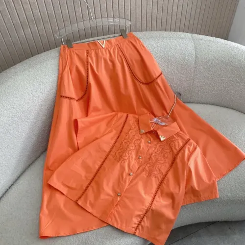 Replica Valentino Tracksuits Short Sleeved For Women #1408742 $88.00 USD for Wholesale