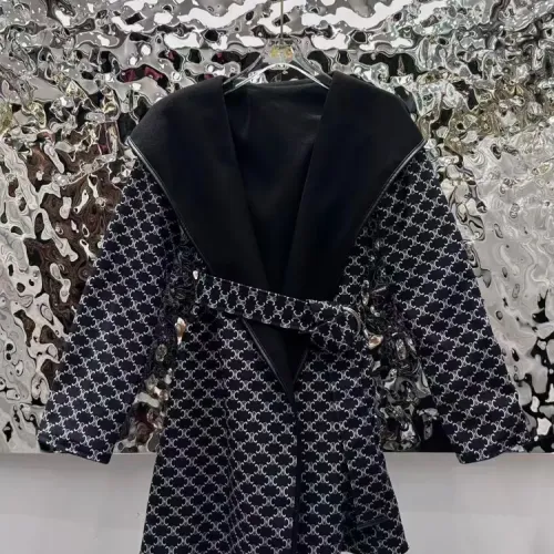 Replica Celine Coats Long Sleeved For Women #1408758 $100.00 USD for Wholesale