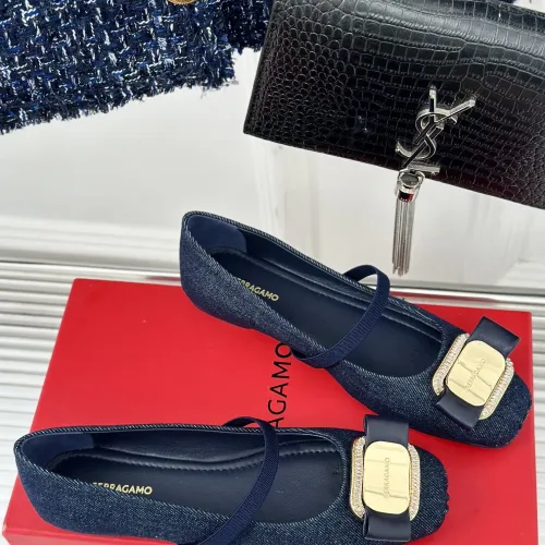 Replica Salvatore Ferragamo Flat Shoes For Women #1408913 $102.00 USD for Wholesale