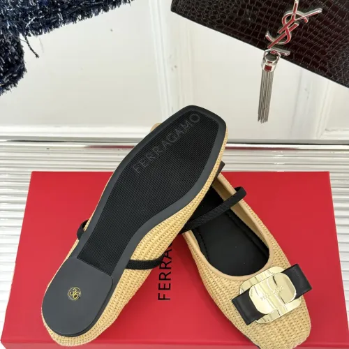 Replica Salvatore Ferragamo Flat Shoes For Women #1408915 $102.00 USD for Wholesale