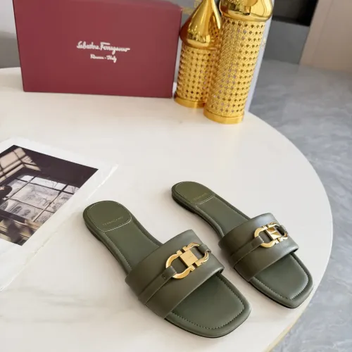 Replica Salvatore Ferragamo Slippers For Women #1409346 $82.00 USD for Wholesale
