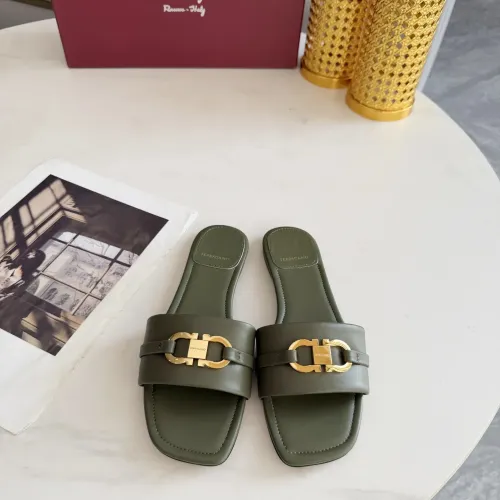 Replica Salvatore Ferragamo Slippers For Women #1409346 $82.00 USD for Wholesale