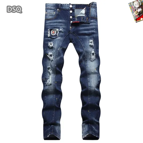 Replica Dsquared Jeans For Men #1410407 $48.00 USD for Wholesale