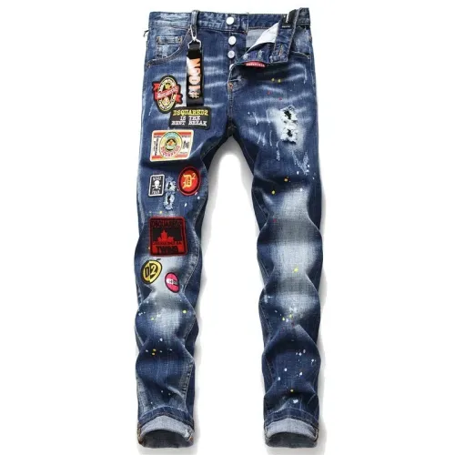 Replica Dsquared Jeans For Men #1410411 $48.00 USD for Wholesale