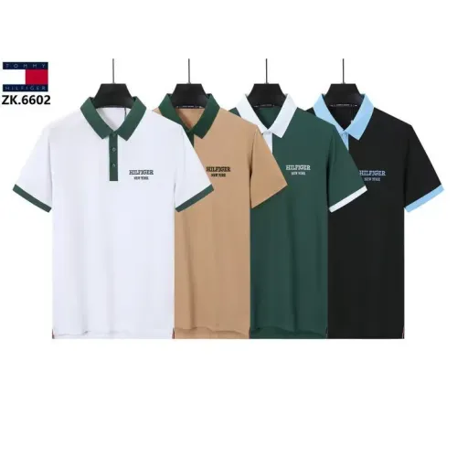 Replica Tommy Hilfiger TH T-Shirts Short Sleeved For Men #1411077 $38.00 USD for Wholesale